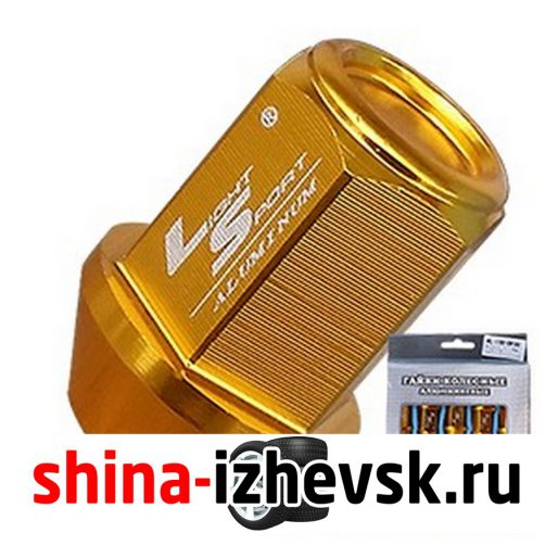 Гайка 12х1,5 Набор 35 блистер 20шт конус/закрытая 19мм Gold AL-106-BP20 LS в Ижевске